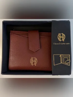 House of Harlow 1960 NWT Women's Burgundy Bifold Wallet Card Case ID Window Box thumbnail 2