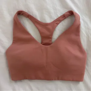 Lululemon In Alignment Racerback Sports Bra - Pink Savannah, Size 4 thumbnail 1