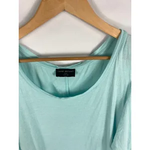 Lane Bryant Cold Shoulder Blue Blouse Size 18/20 thumbnail 2