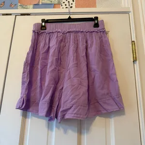 Free People Purple Heating Up Woven Boxer Shorts Size Medium thumbnail 6