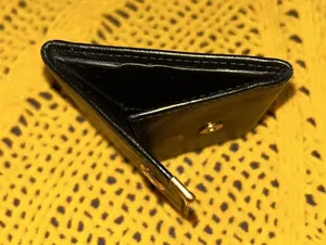 Dunhill Vintage Black Oxford Leather Coin Purse thumbnail 13