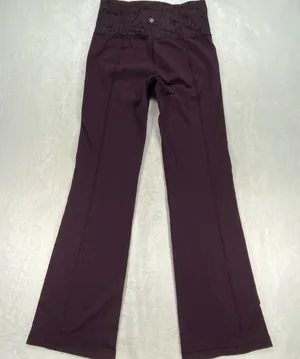 Lululemon‎ Leggings Purple Geometric Print Athletic Yoga Pants Womens Size 6 (S) thumbnail 1