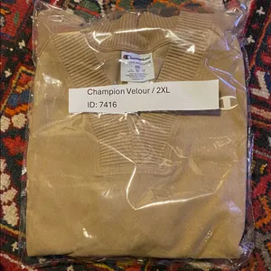 🆕 Champion Women's Soft Touch Rib Mix Pullover Simply Nude Heather 2XL XXL thumbnail 9