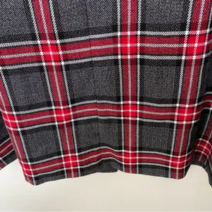 Nine West plaid over coat/blazer in size 16 red gray white thumbnail 13