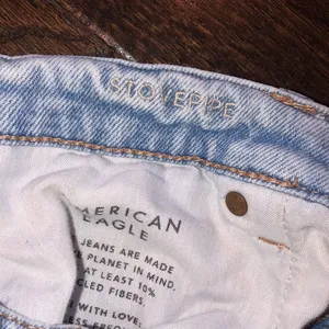American eagle stove pipe jeans distressed size 8 long thumbnail 5