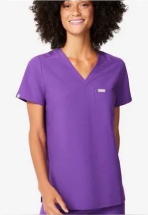FIGS Small - Ultra Violet Catarina™ - One-Pocket Scrub Top‎ Technical Collection thumbnail 1