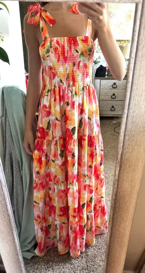 Amazon maxi floral sundress thumbnail 1
