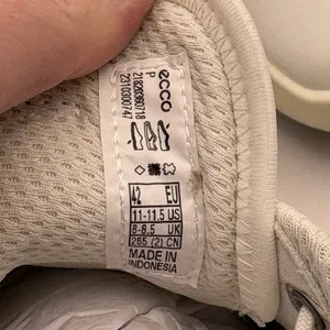 ECCO Gruuv Sneakers Women's 42 US 11-11.5 Ivory Gray Lifestyle Shoes thumbnail 6