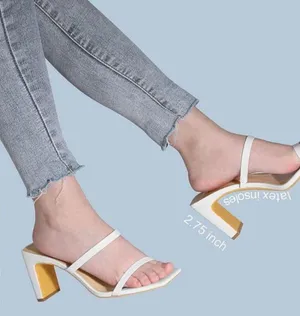 White Strappy Heels Size 5 thumbnail 3