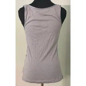 Express Y2K Sequin Tank Top Gray Sleeveless Party Club 2010 Small Going Out thumbnail 2