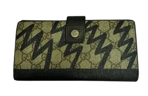 Gucci continental wallet lightning bolt in Navy w/COA vintage Rare thumbnail 1