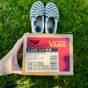 Vans Black & White Checkered Board Slip Ons thumbnail 3