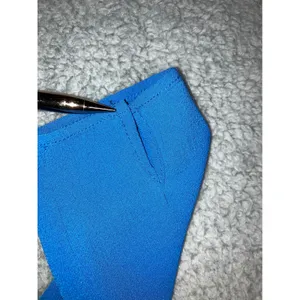 Tunic‎ Dress 10-12 Cobalt Blue Embellished Lagenlook Layering Long Sleeve Modest thumbnail 5