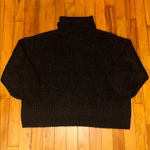 Old Navy Black and White Speckled Sweater thumbnail 2