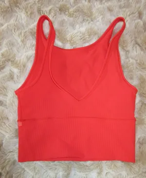 Lululemon athletica power pivot tank top bright red thumbnail 1