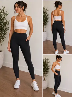 American Eagle Outfitters Black High-Waist Pocket Leggings thumbnail 2