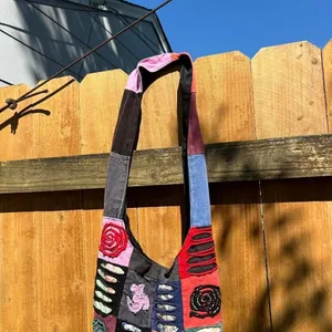Boho gypsy Crossbody purse peace love summer‎ beach, aesthetic, Y2K thumbnail 4