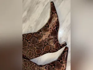 Antonio Melani Snakeskin Print Kitten Heel Boots 8M⁠ thumbnail 5