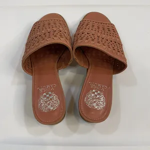 Vince‎ Camuto Leather Wedge Slide Wide Sandals Sushi 8 Wide NWOT thumbnail 6