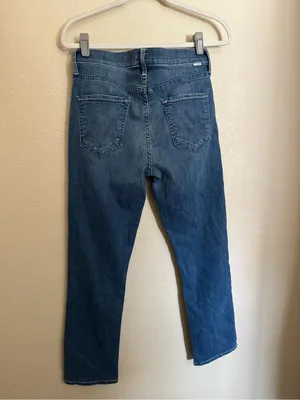 Mother Mid Rise Dazzler Ankle Jeans Sz 29 Wish On A Star Blue thumbnail 6