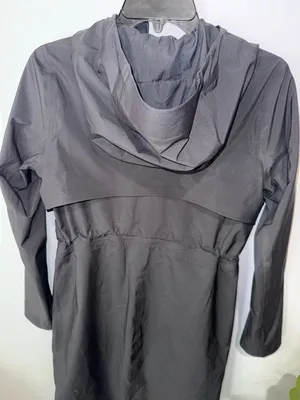 lululemon athletica Black Hooded Trench Coat thumbnail 13