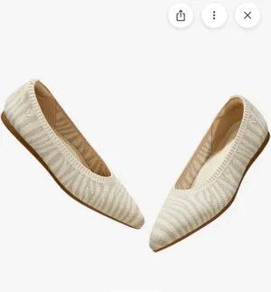 Vivaia | Pointed Toe Ballet Flats Aria 5* In Zebra Nude Print Size 9 Us Eur 40 thumbnail 2