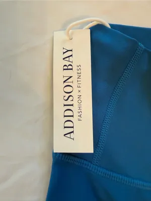 Addison Bay Waverly Biker Shorts Small Breakpoint Blue High Rise Athletic NWT thumbnail 5