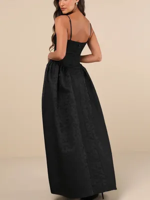 Lulus Black Corset Gown thumbnail 2