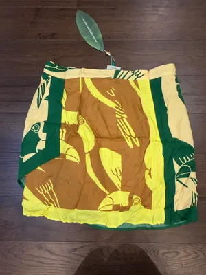 Farm Rio Mixed Rainbow Toucans Mini Skort Size Large NWT - C30-084 thumbnail 7