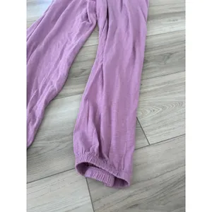 American Eagle Smocked Jumpsuit strapless Purple Mauve L NWT thumbnail 2