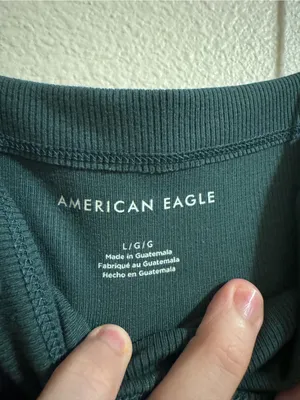 American Eagle Outfitters Dark Teal Square Neck Spaghetti Strap Cami thumbnail 2