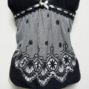 Studio Donatella‎ Women Whimsigoth Babydoll Cami Top Small Black Lace Coquette thumbnail 5