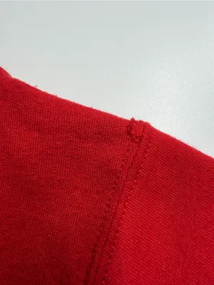 Jerzees Ugly Christmas sweater penguin winter holiday office party cotton blend Flawed thumbnail 4