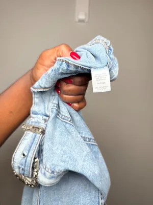 Apple Bottoms Vintage Y2K Denim Jean Skirt with Silver Belt Buckle thumbnail 5