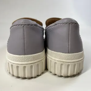 Clarks Women's Lavender Leather Loafers‎ Penny Platform Slip On Size 9.5 W EU 41 thumbnail 9