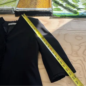 Vintage Tahari ASL Classic Career Ruffle Regular Fit Blazer Jacket Black Size 16 thumbnail 13