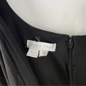 London Times Elegant Black Stretch Satin Sleeveless Sheath Dress NWT Size‎ 10 thumbnail 8