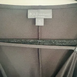 BOLD elements Black Drape Front Blouse thumbnail 4