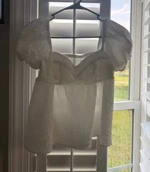 Babydoll top White thumbnail 1