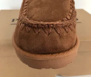 Pacific&Co PORTLAND BOOT COMPANY Size 10 Chestnut Womens Shearling Booties Faux Suede New thumbnail 7