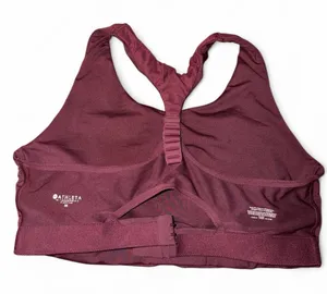 Athleta Sports Bra color Burgundy thumbnail 1