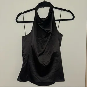 Heartloom Satin Cowlneck Halter Top thumbnail 3