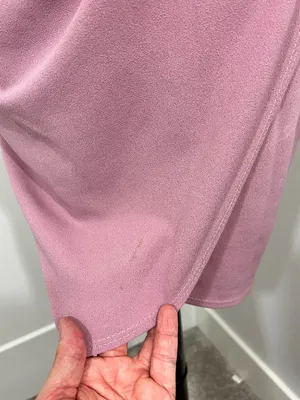 Lulu's Size Medium Mauve Orchid V-Neck Tulip Hem Bodycon Dress thumbnail 8