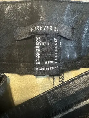 Forever 21 Distressed faux leather shorts M thumbnail 3