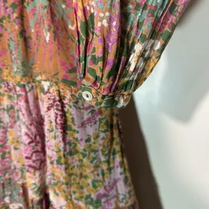 Banjanan Hilary Dress Loki's Garden Party Floral Ruffle Tiered Boho Whimsical S thumbnail 8