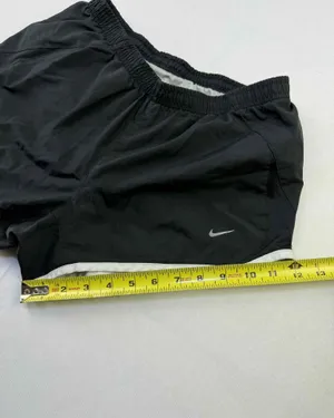 Nike Women's Dri-Fit Tempo Lined Running Shorts Black/White Size Medium thumbnail 6