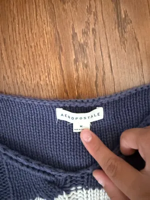 Aeropostale Women’s air pastel off the shoulder sweater thumbnail 4