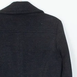 Calvin Klein Womens Wool Blend Pea Coat Jacket Size‎ 8 Gray Classic Quiet Luxury thumbnail 8