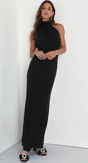Lulus Black Maxi Dress thumbnail 1