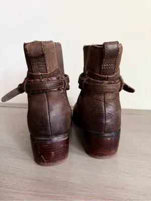 UGG Australia Krewe Motorcycle Leather Ankle Boots 29013G Brown Leather Size 7 thumbnail 5